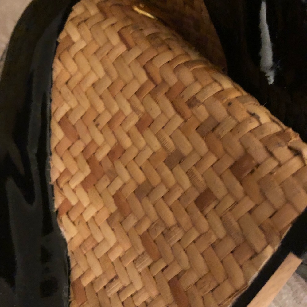 BCBG Patten leather open toe wedge sandal - Picture 7 of 8